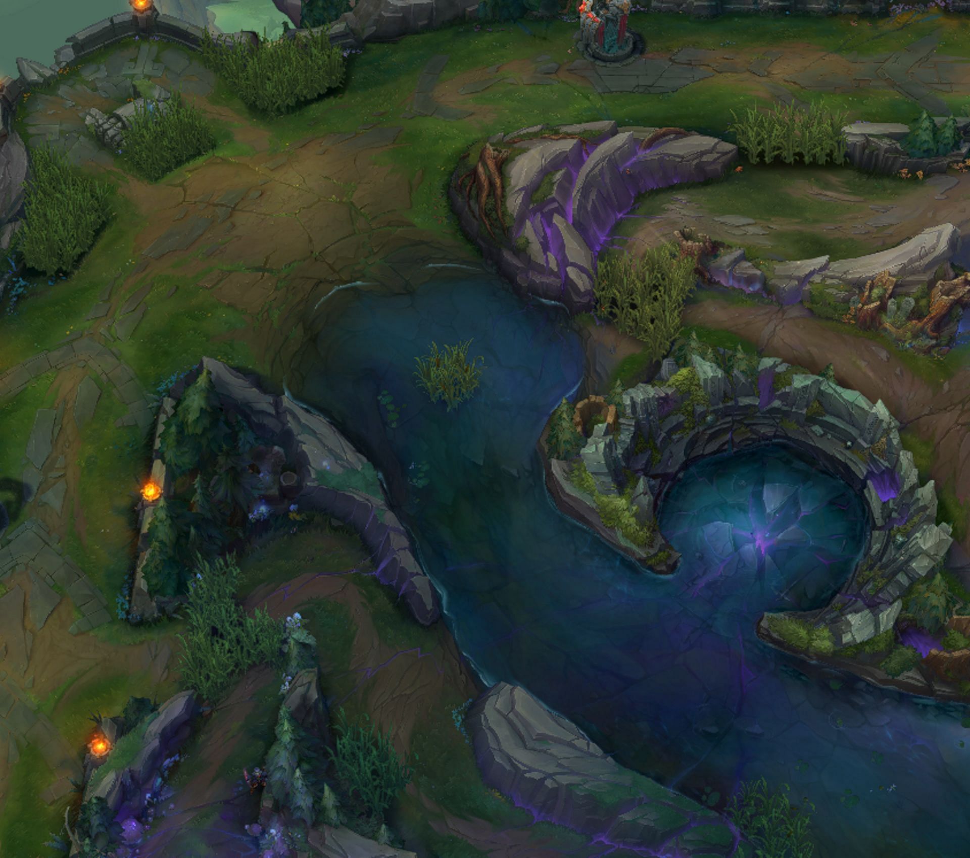 Top lane map changes in LoL Season 14 (Image via Riot Games)