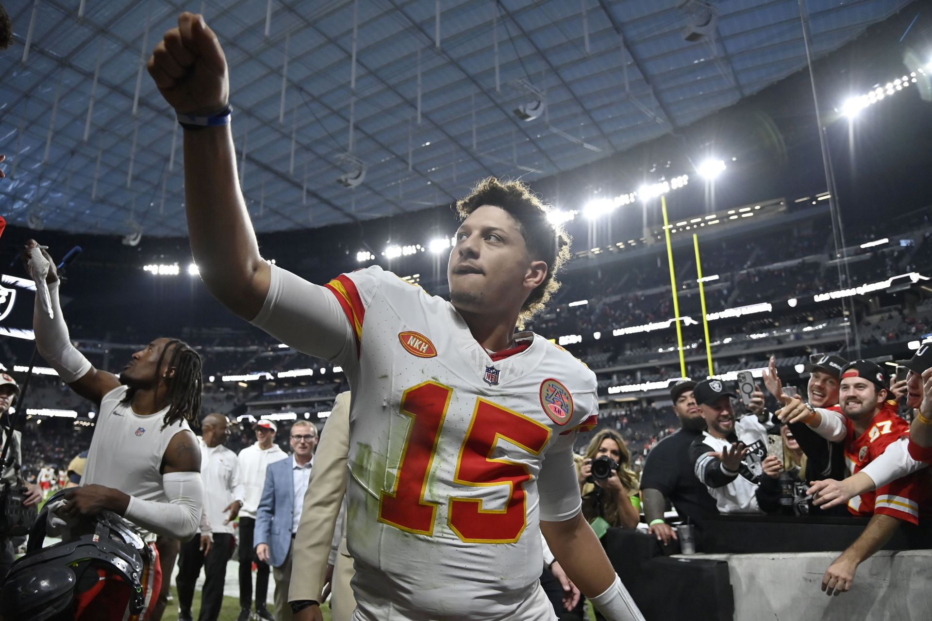 Patrick Mahomes at Chiefs Raiders Football