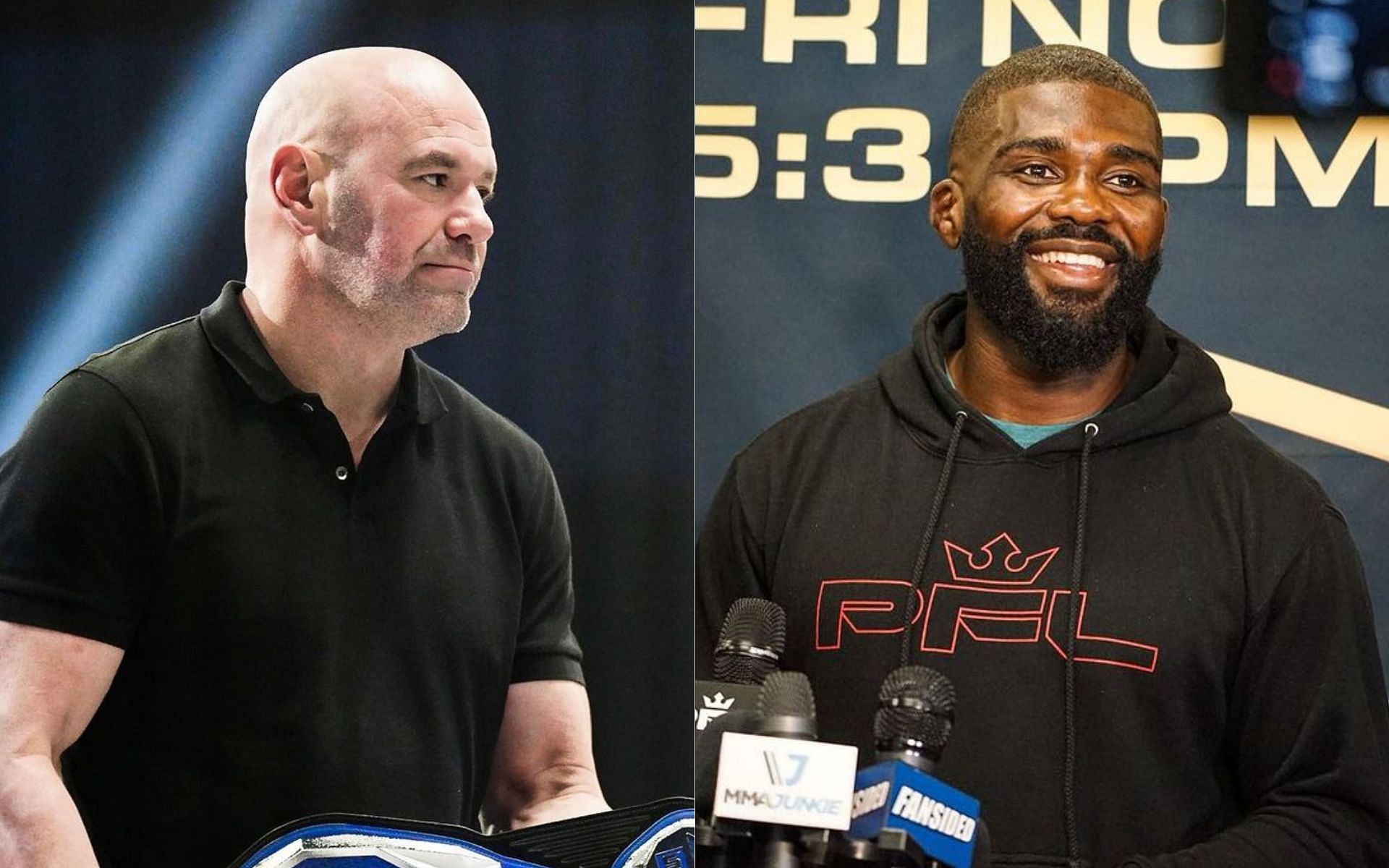 Dana White (left) Impa Kasanganay (right) [Image courtesy @danawhite @impak5 on Instagram]