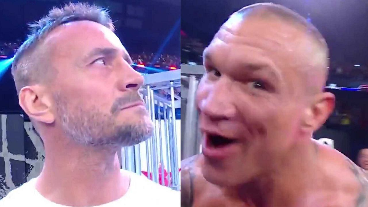 CM Punk (left); Randy Orton (right)