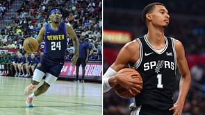 "His hand went till like here": Nuggets rookie can't stop talking about Victor Wembanyama's enormous hands