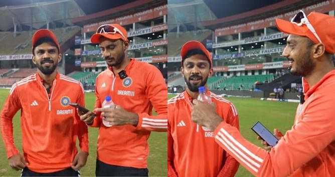 IND vs AUS : 'आधा तो तू खा गया'- अक्षर पटेल ने ऋतुराज गायकवाड़ को दिया खास चैलेंज, BCCI ने मजेदार वीडियो किया शेयर