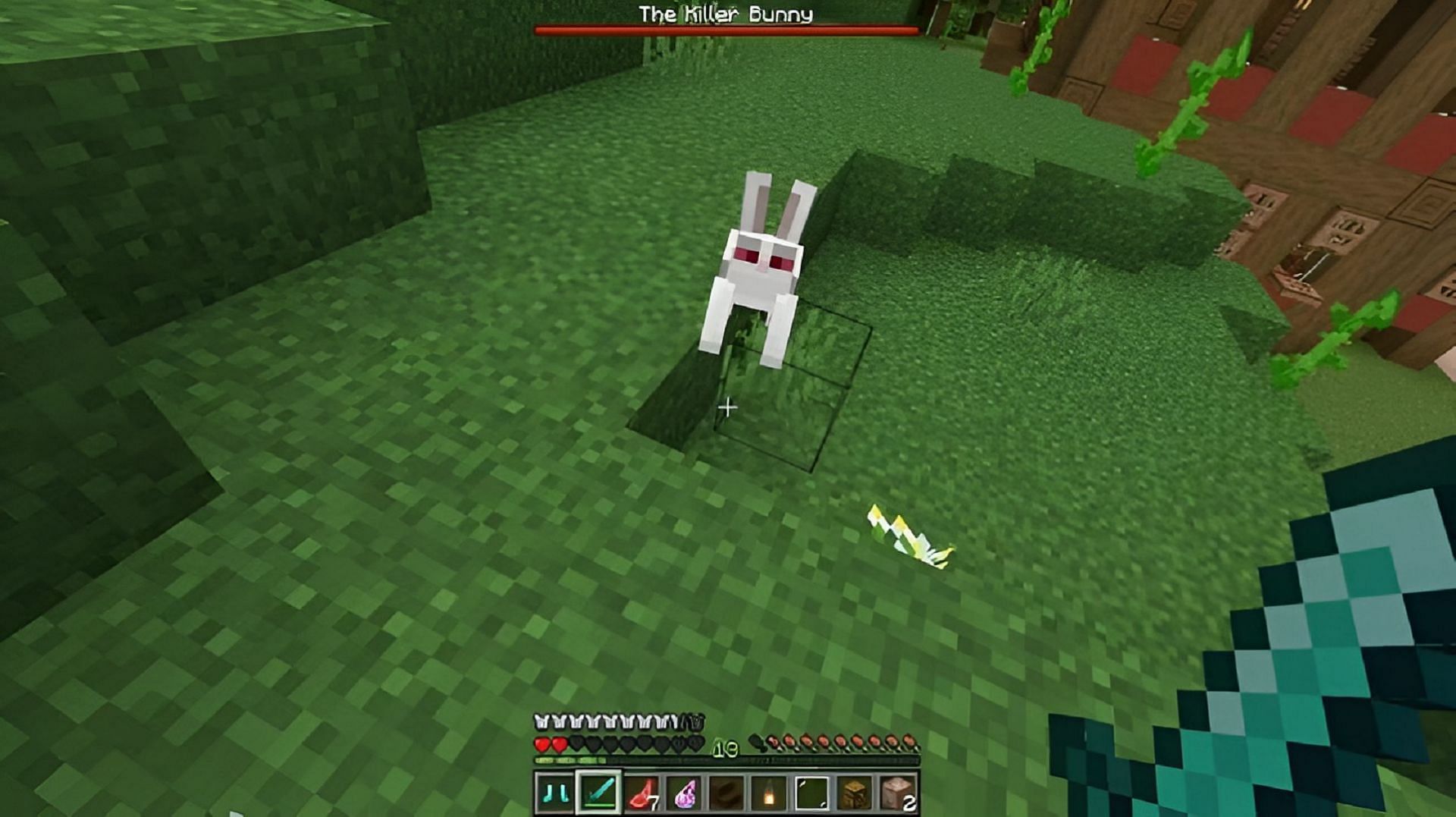 The killer bunny can cause quite a scare for players not expecting it (Image via Mojang)