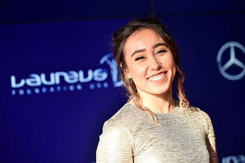 Katelyn Ohashi attends the 2019 Laureus Fashion Show Gala during New York Fashion Week in New York City.