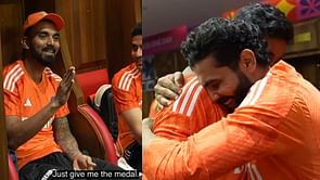 [Watch] "Cheetah ki chaal, baaz ki nazar" - Suryakumar Yadav passes fielding medal to 'guardian angel' after IND vs NZ semi-final