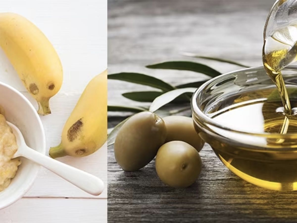 Banana And Olive Oil Nourishing Hair Mask (Image via Sportskeeda)