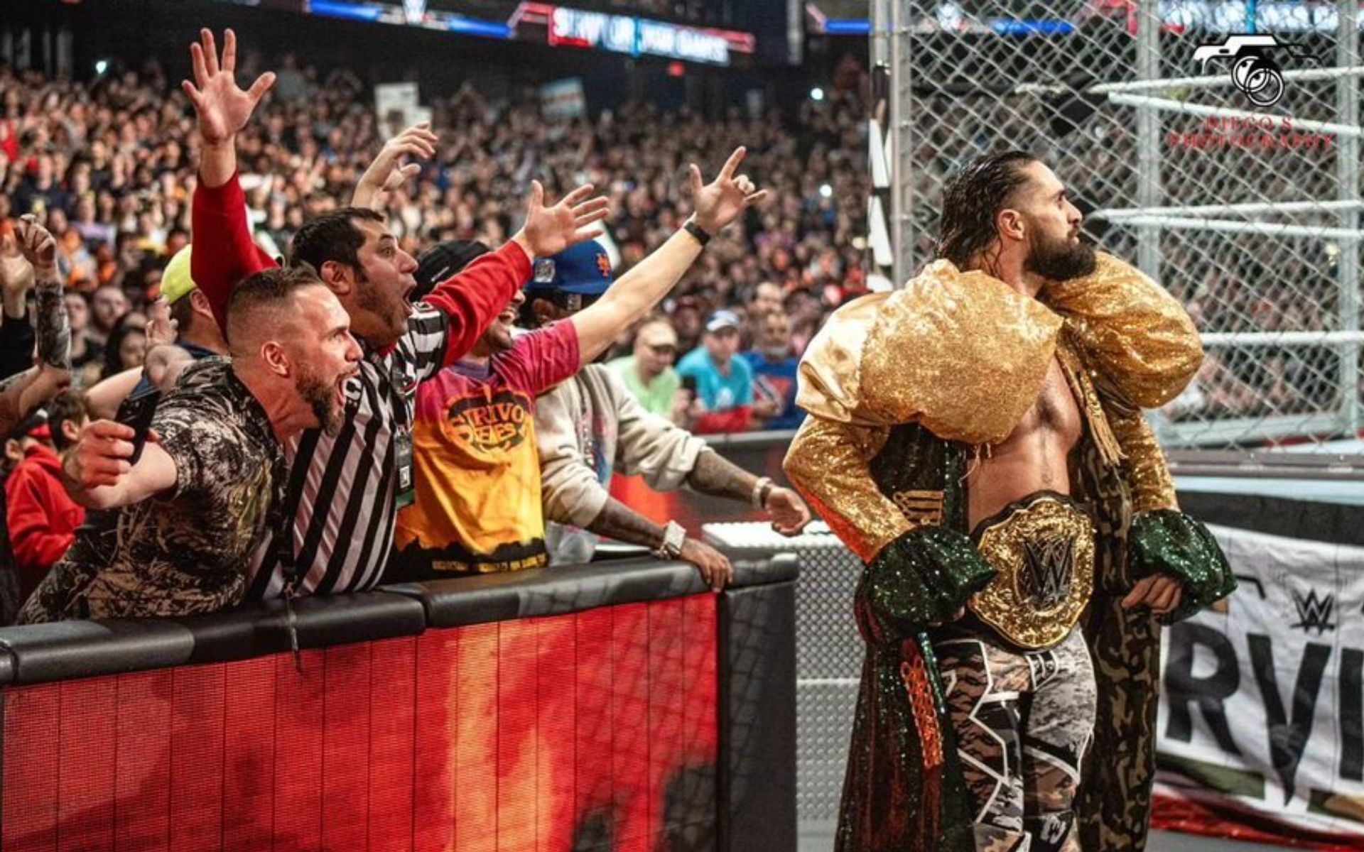 Rollins was not happy with how the night ended despite his win