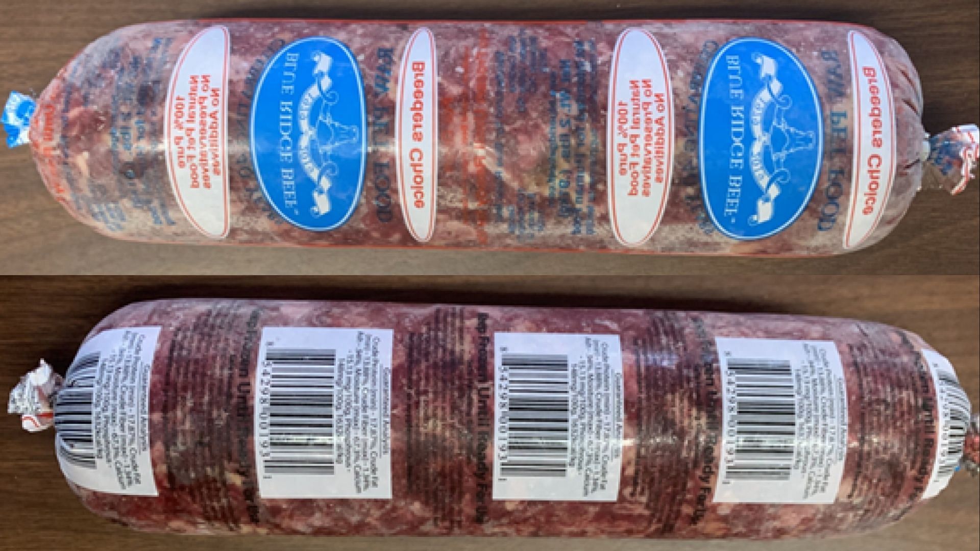 The recalled Blue Ridge Beef Dog Food products should be disposed of safely (Image via FDA)