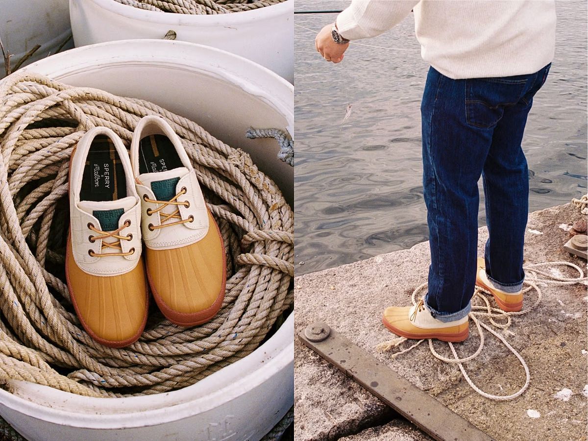 Malbon x Sperry Duck Boots (Image via official website of Malbon Golf)