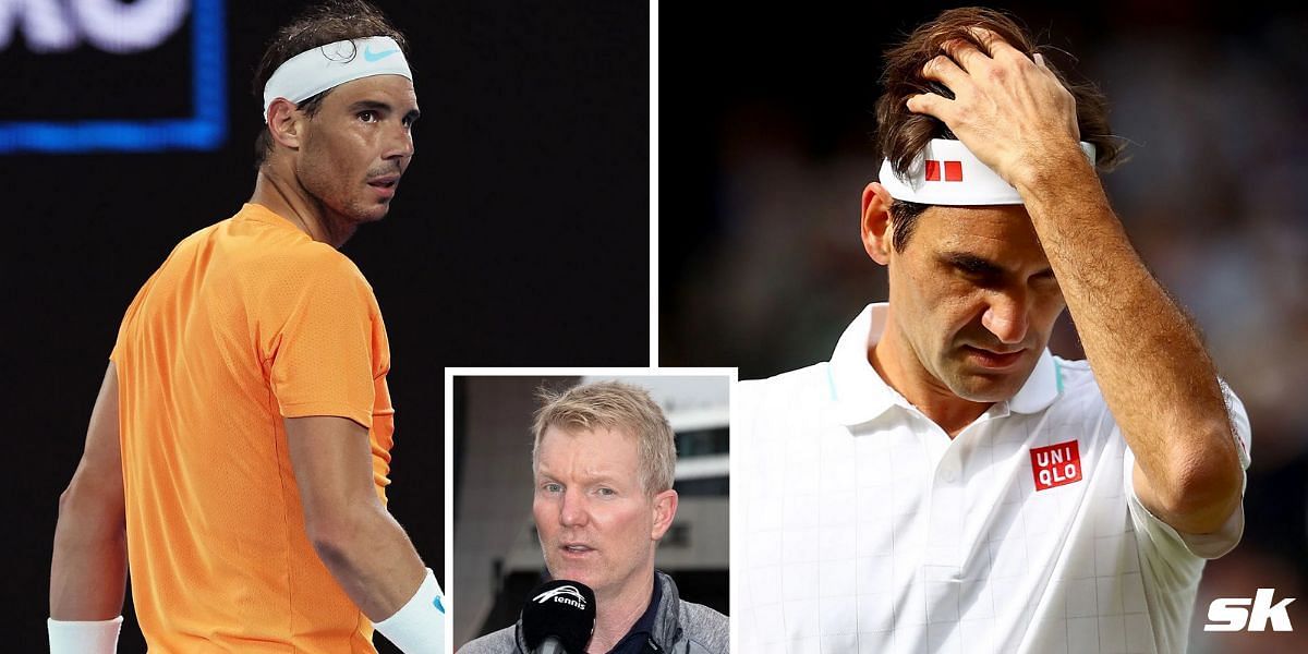 Rafael Nadal (L), Roger Federer &amp; Jim Courier (inset)