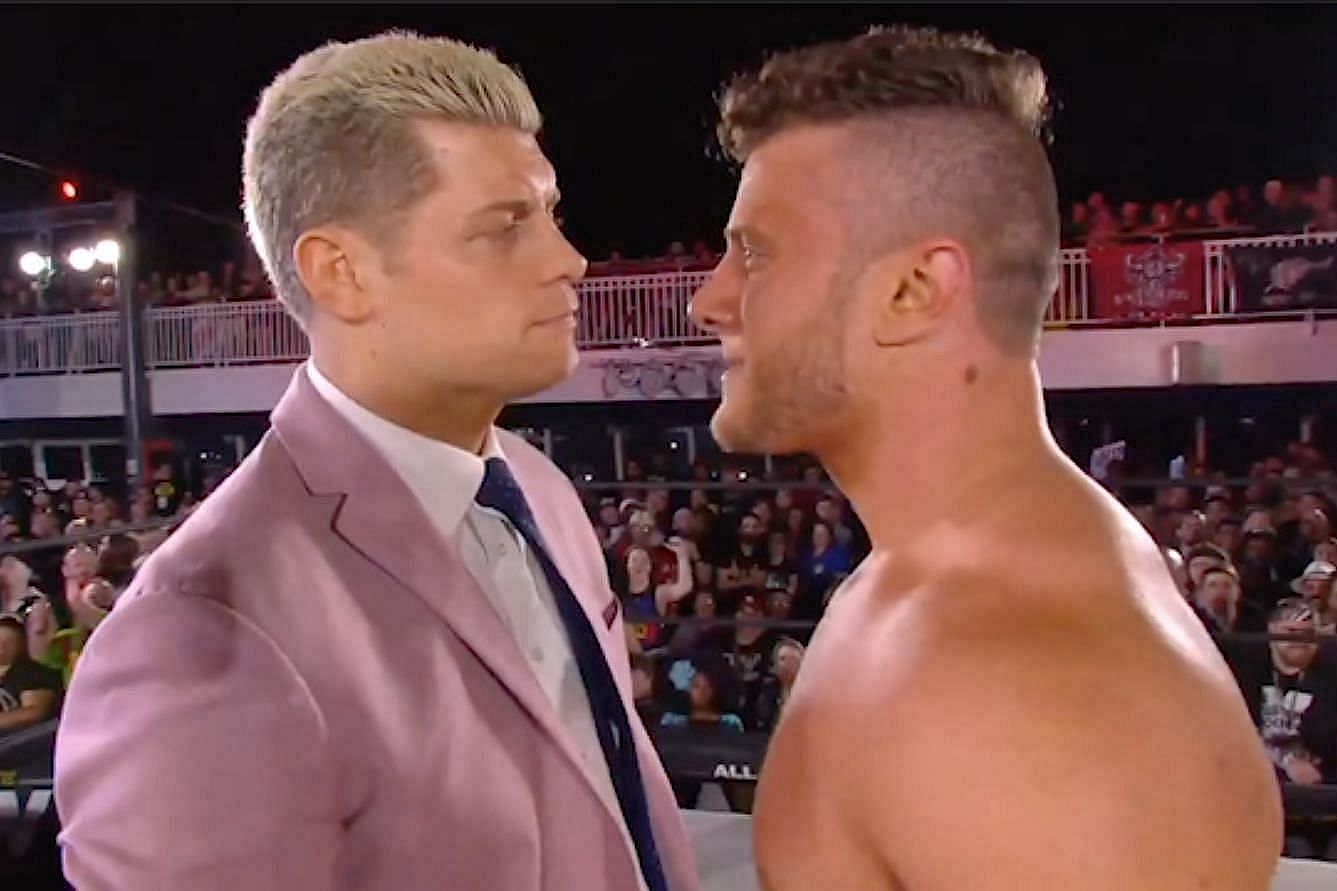MJF and Cody Rhodes Face to Face