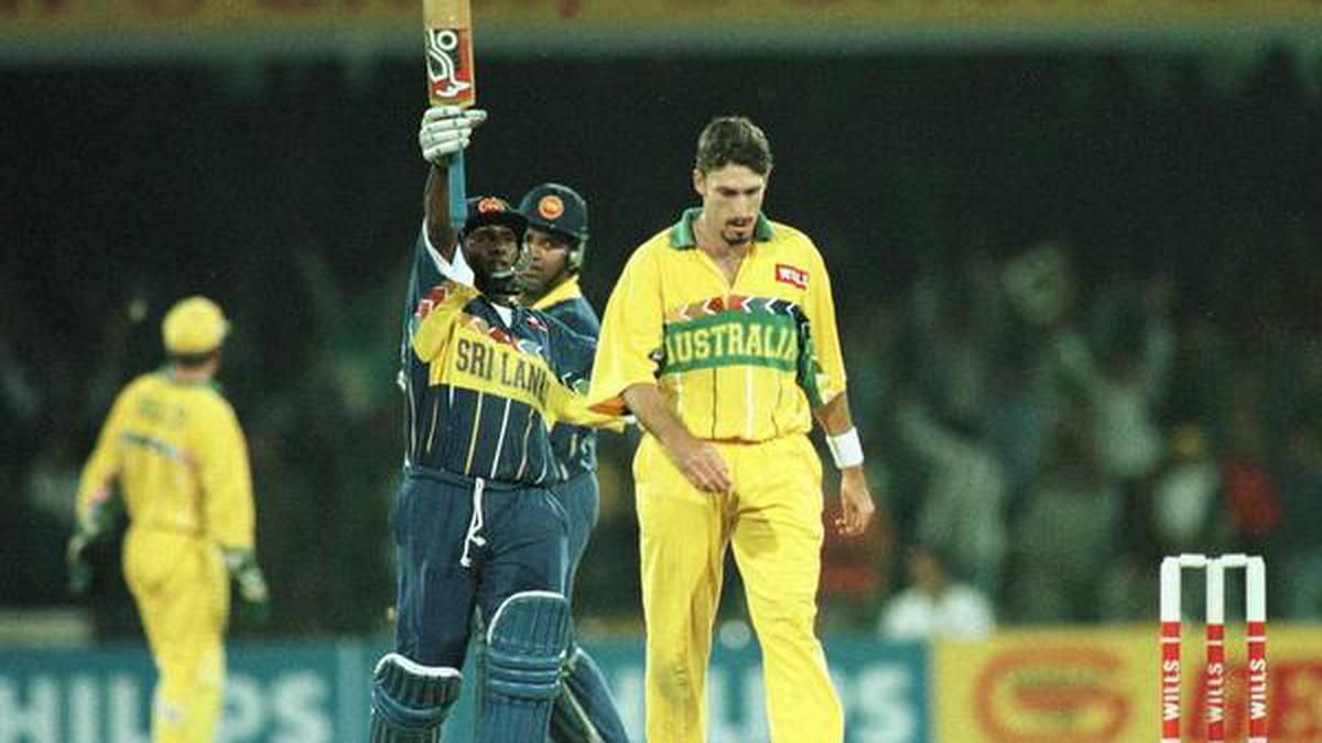 Australia went down to Sri Lanka in Lahore, 1996