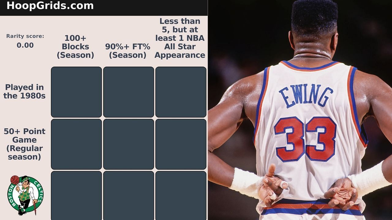 Answers to the November 7 NBA Immaculate, Crossover and HoopGrids are here