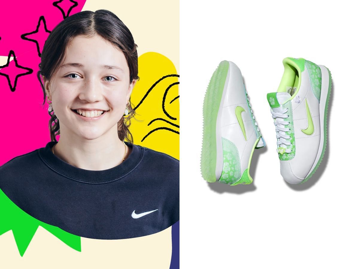 Nike Cortez x Doernbecher Freestyle &ldquo;Sydney&rdquo; sneaker (Image via Nike)