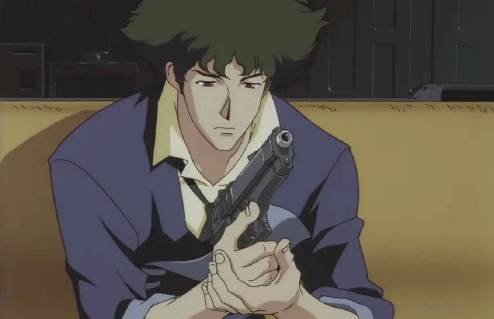 Spike Spiegel is very cool, and he knows it. (Image via Sunrise)