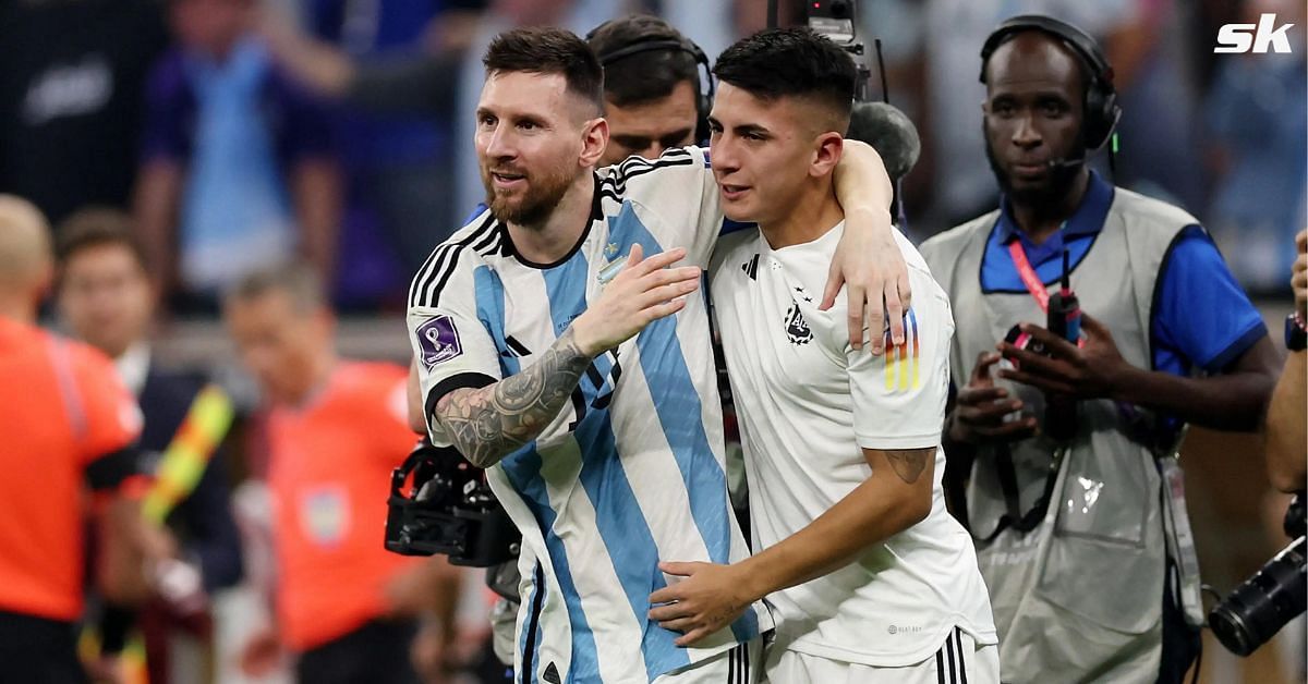 Thiago Almada and Lionel Messi featured together in the FIFA World Cup-winning side