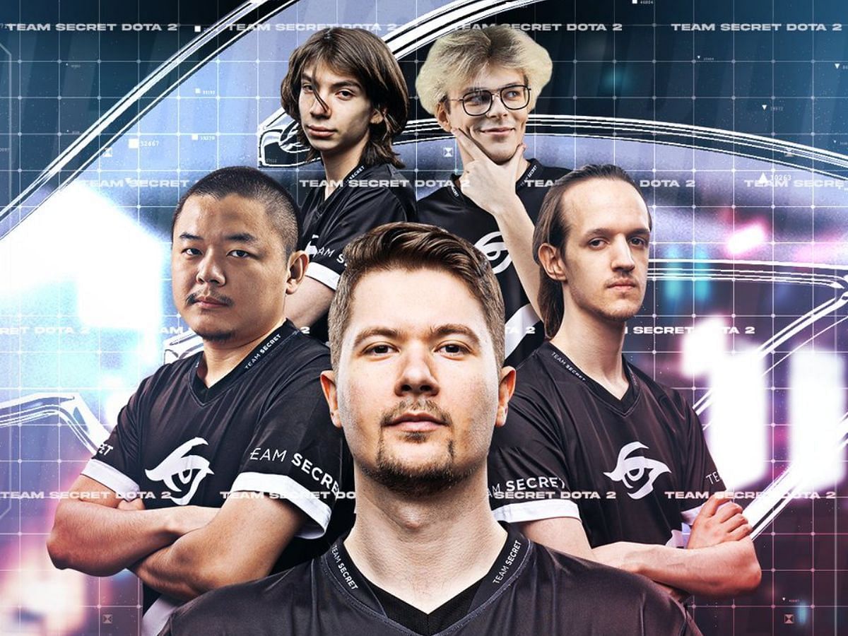 The new Team Secret squad (Image via Team Secret/Twitter)