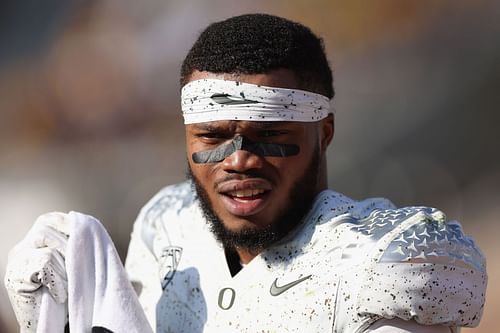 Troy Franklin during Oregon vs Arizona State