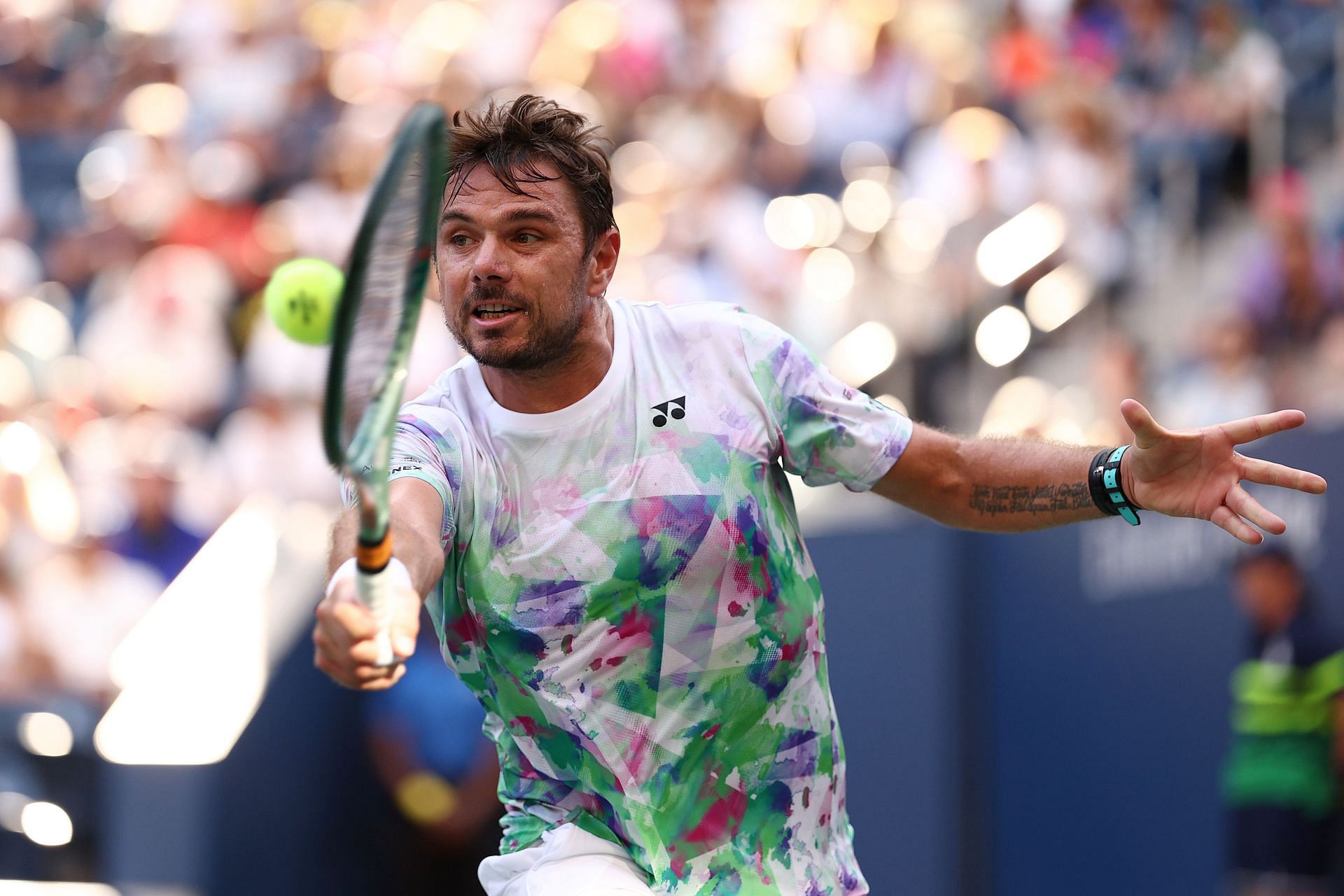 Stan Wawrinka pictured at the 2023 US Open in New York