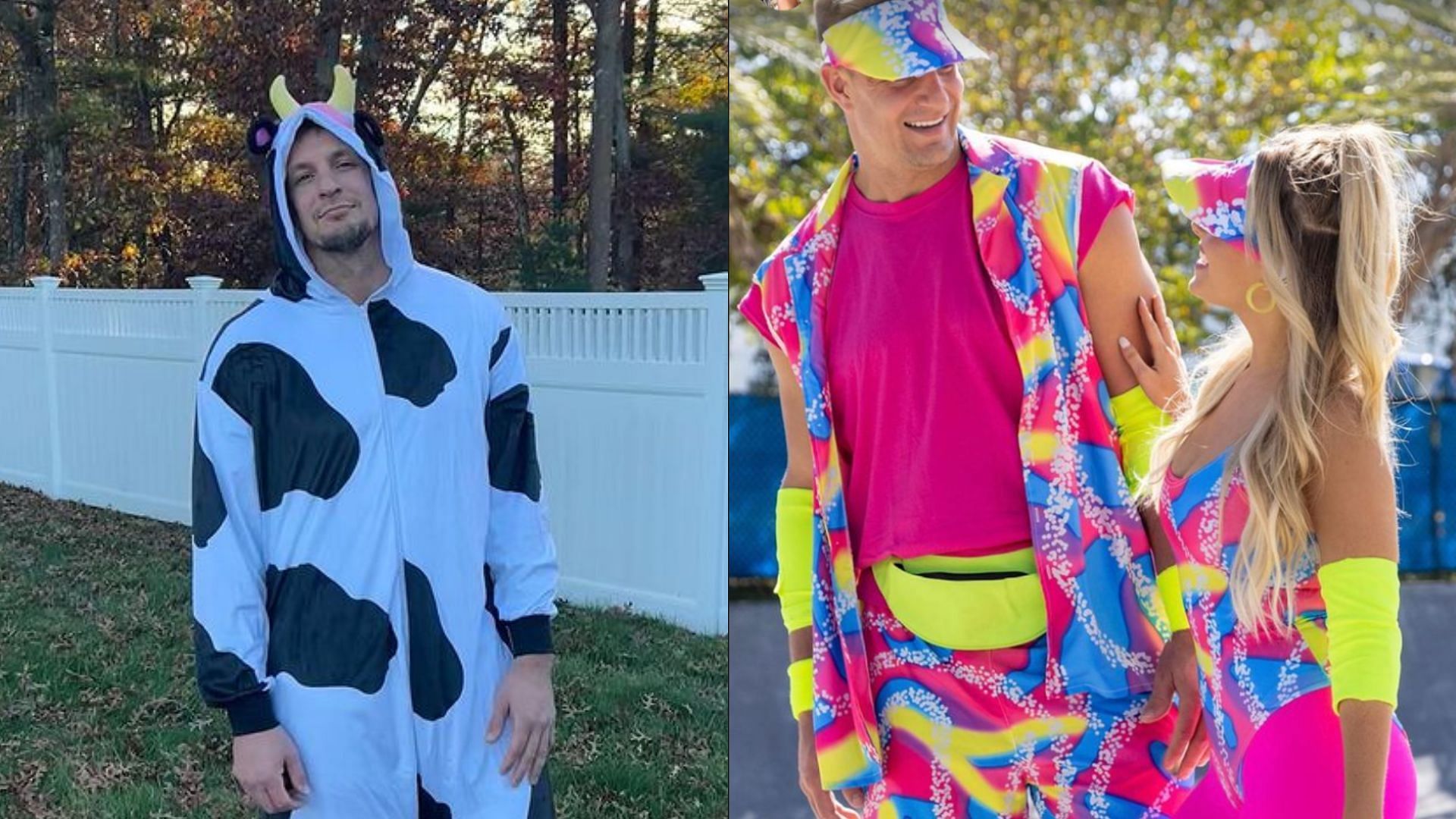 Camille Kostek helps Rob Gronkowski recreate &lsquo;legendary&rsquo; Halloween outfit