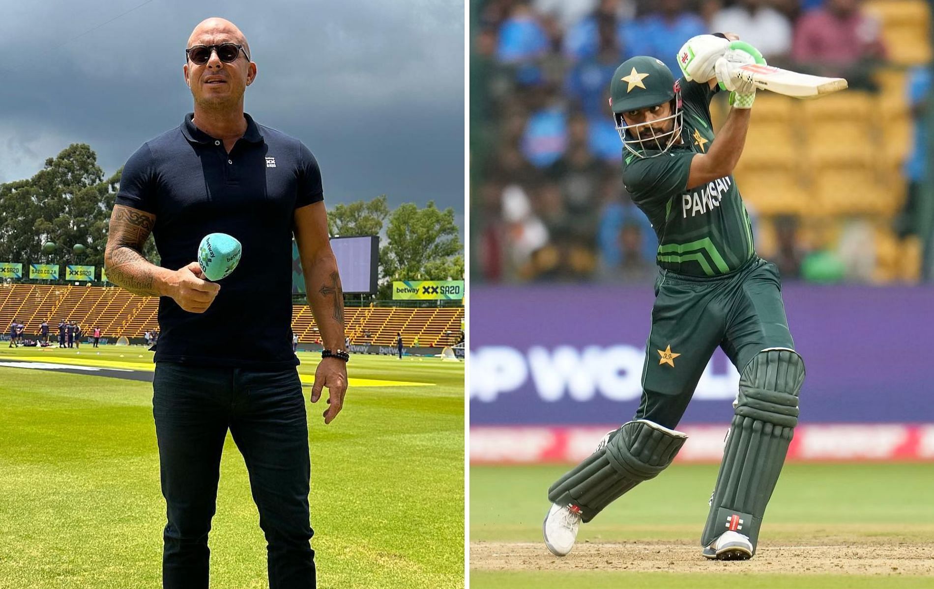 Herschelle Gibbs (L). (Pics: Instagram/AP)