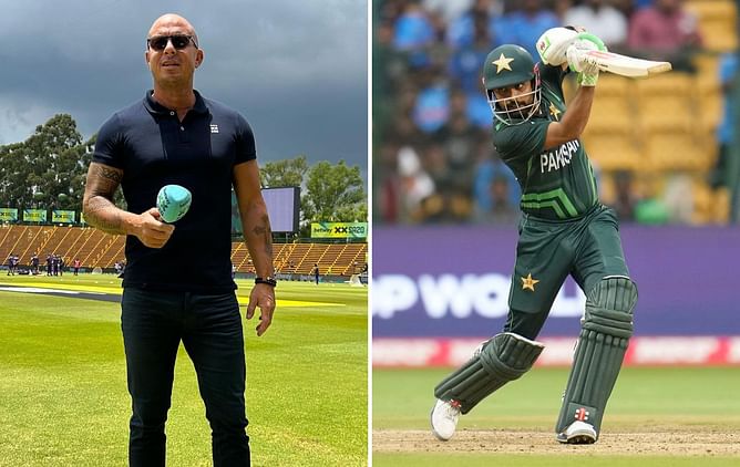 "Can someone tell Babar they chasing 400" - Herschelle Gibbs on Pakistan captain's strike rate in 2023 World Cup match vs New Zealand