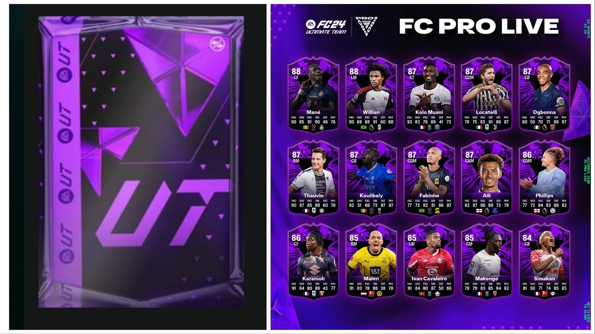 The FC Pro Live Premium Pack is now available (Images via EA Sports)