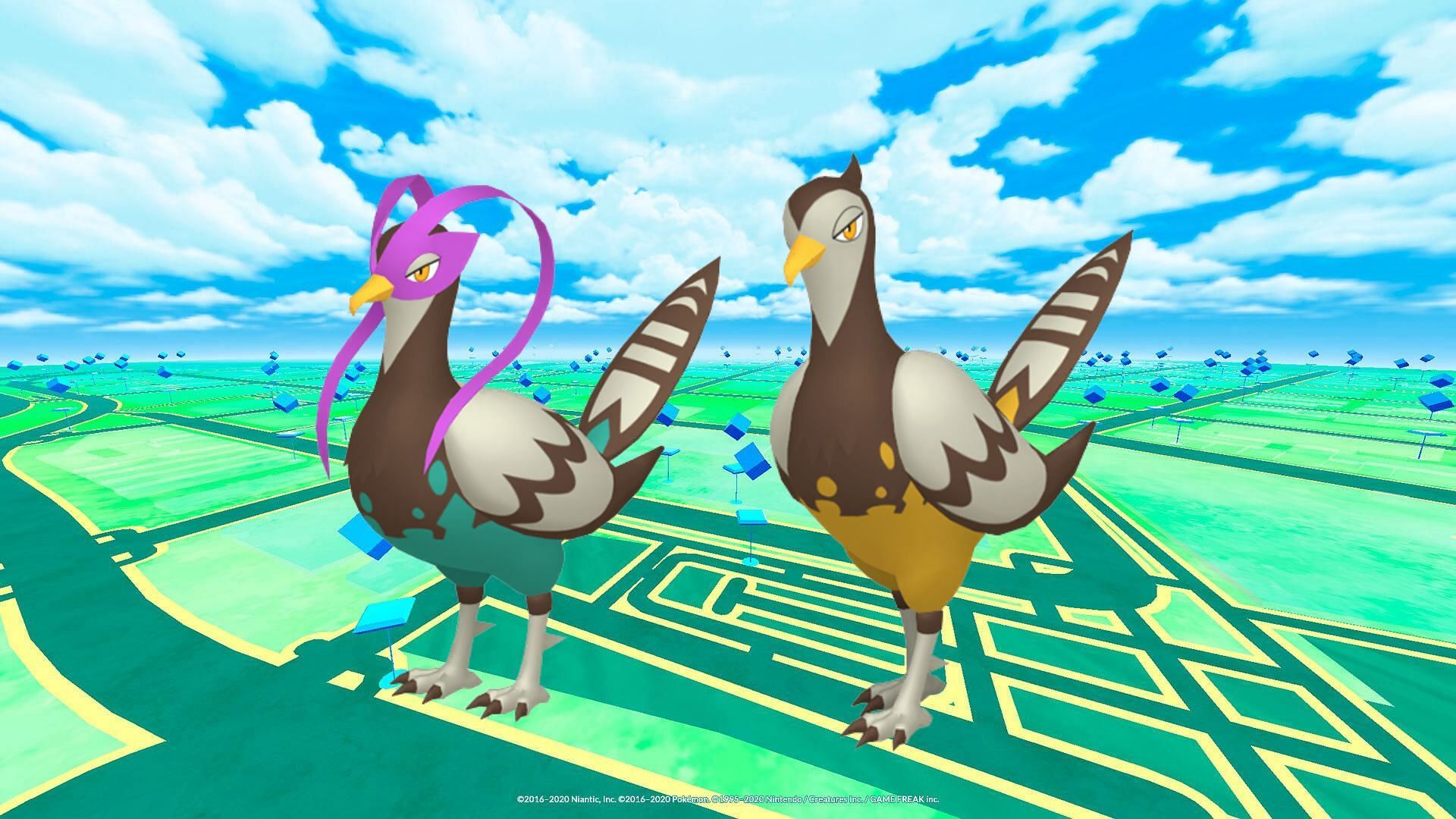 Unfezant&#039;s shiny variant differs based on its gender in Pokemon GO (Image via Niantic)