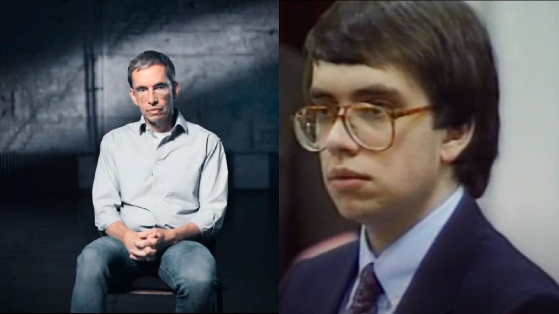 Jens Soering now and then (Image via dpa-infocom GmbH and Netflix)