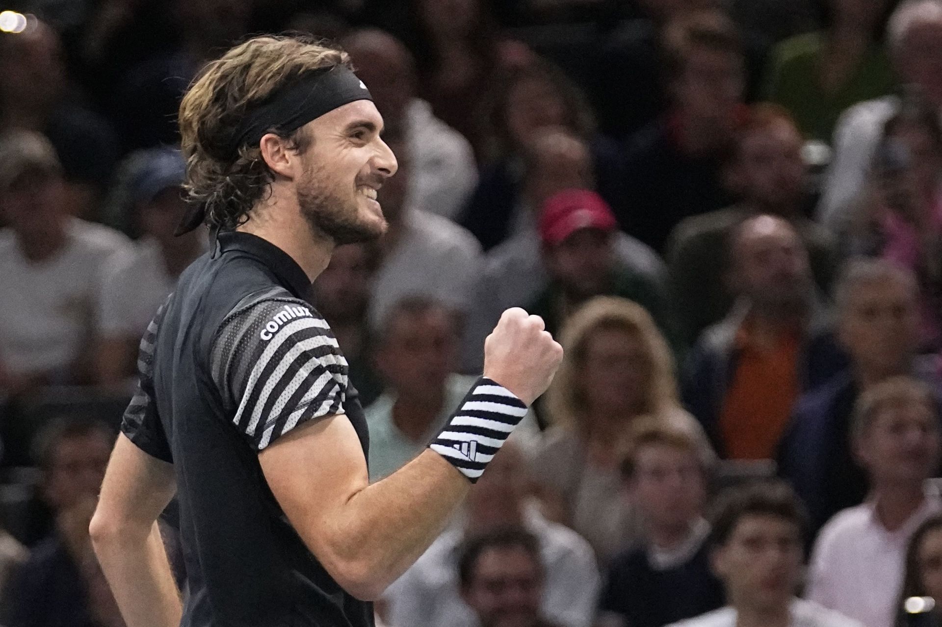 Stefanos Tsitsipas at the 2023 Paris Masters