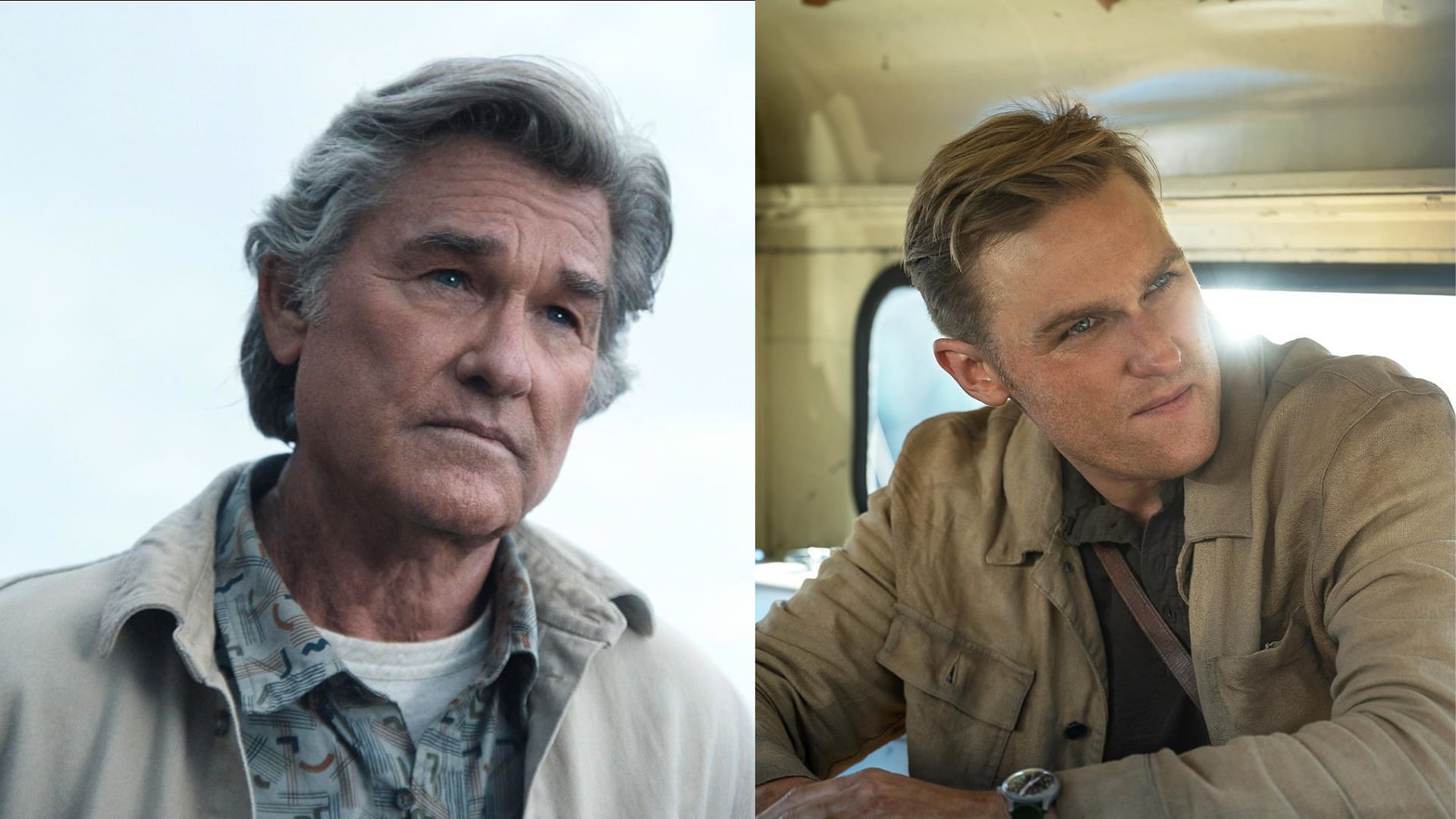 Both Kurt Russell and his son Wyatt are in the series (Image via IMDb)