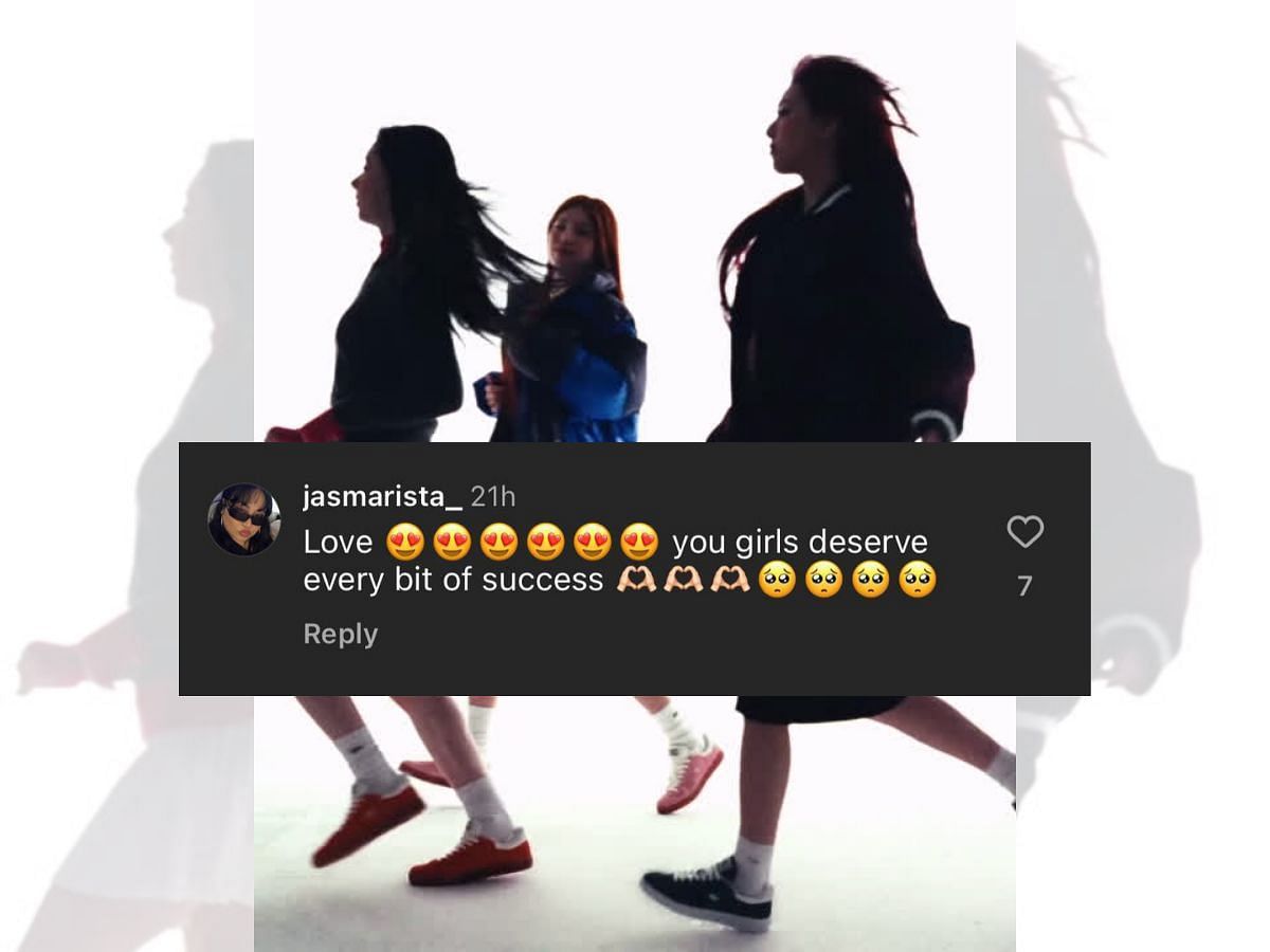 Fans appreciate Itzy&rsquo;s look in the latest campaign for Lacoste (Image via Instagram/@wkorea)