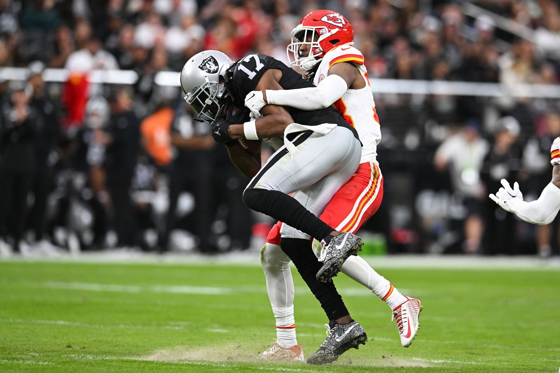 Davante Adams during Kansas City Chiefs v Las Vegas Raiders