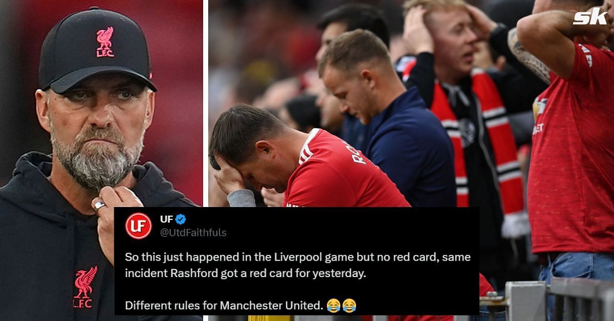Manchester United fans feel a sense of injustice after seeing Wataru Endo escape a red card.