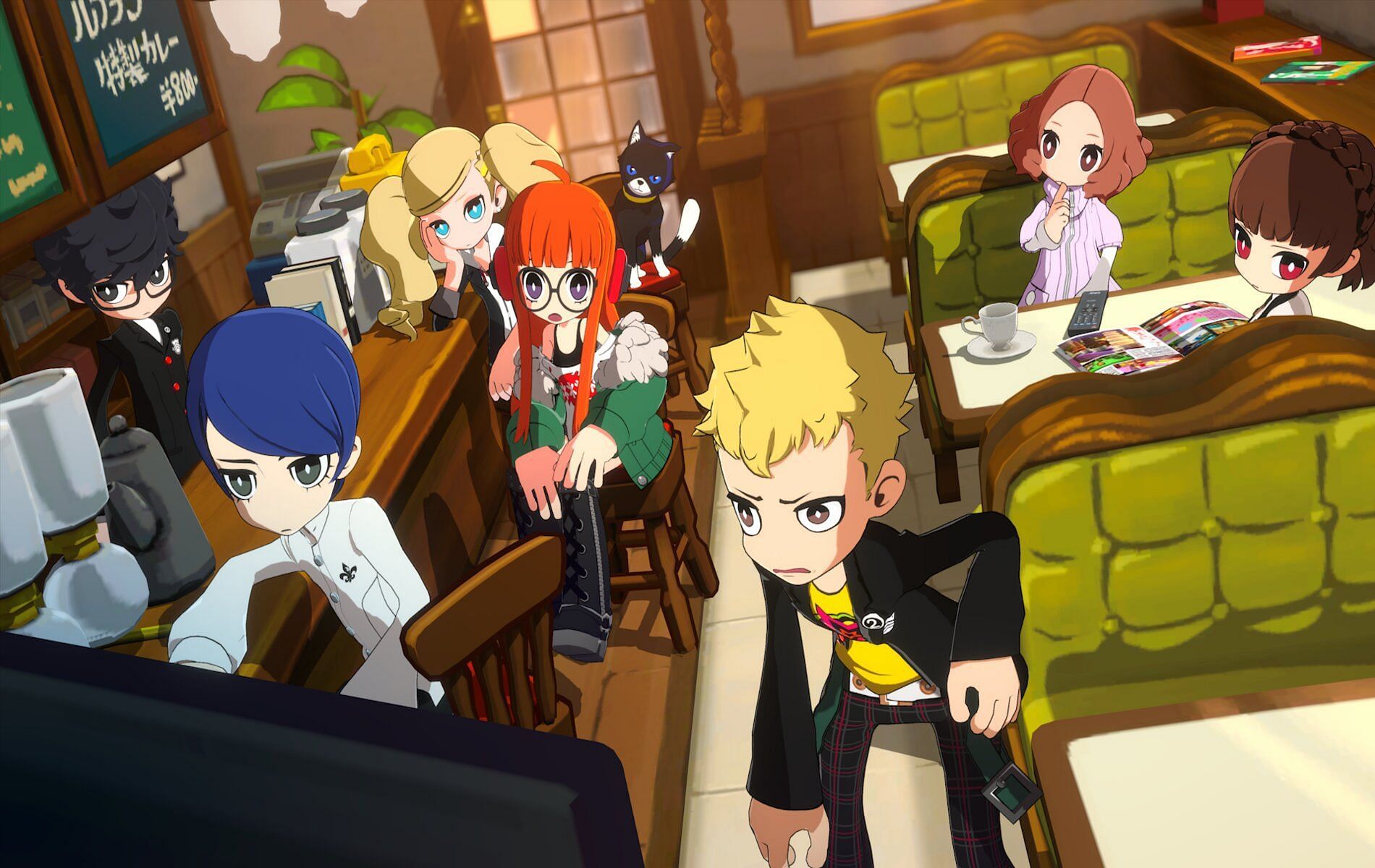 Screenshot from Persona 5 Tactica showing the Phantom Thieves of Heart