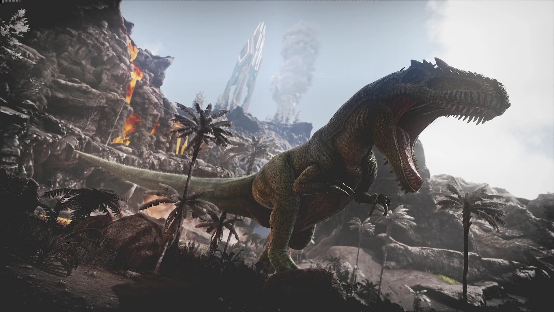 Giganotosaurus roaring in Ark Survival