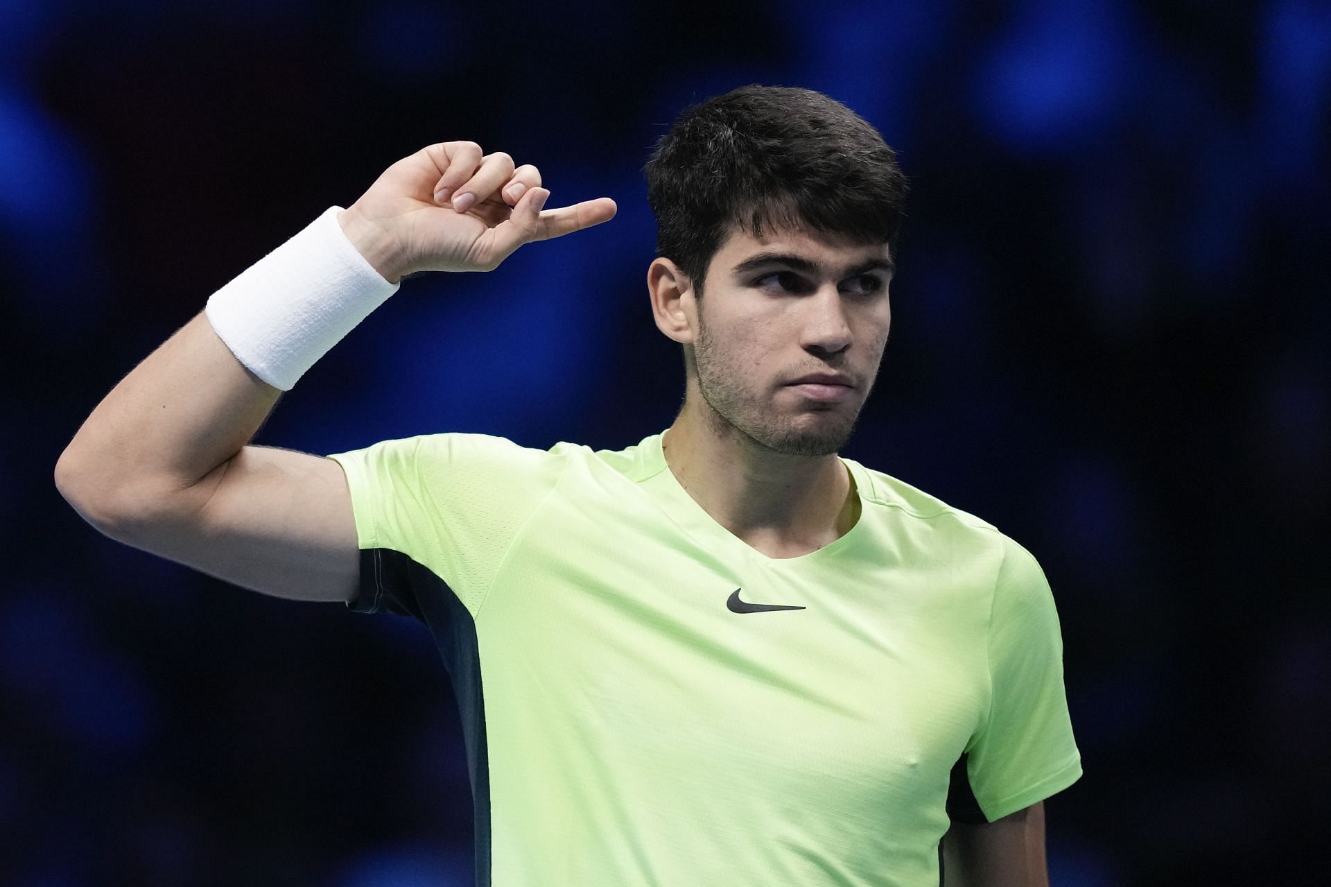 Carlos Alcaraz pictured at the 2023 ATP Finals