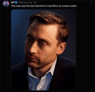 A tweet reply to DF's post about Musk's biopic (Image via X)