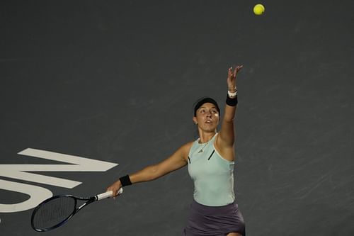 Jessica Pegula at the 2023 WTA Finals in Cancun.