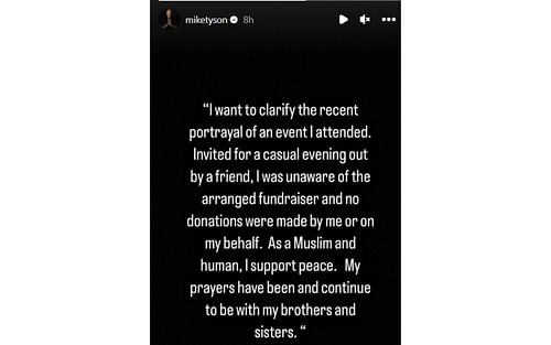 Image courtesy @miketyson on Instagram