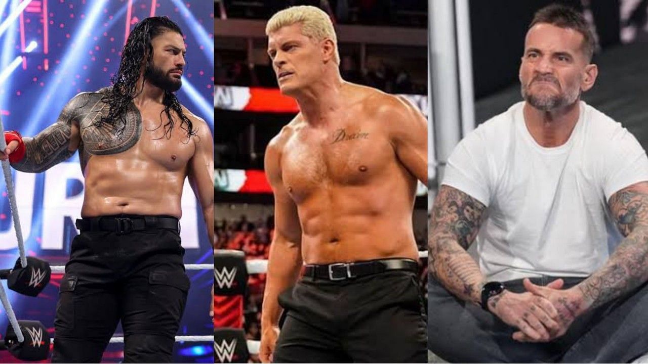 WWE सुपरस्टार्स रोमन रेंस, कोडी रोड्स और सीएम पंक 