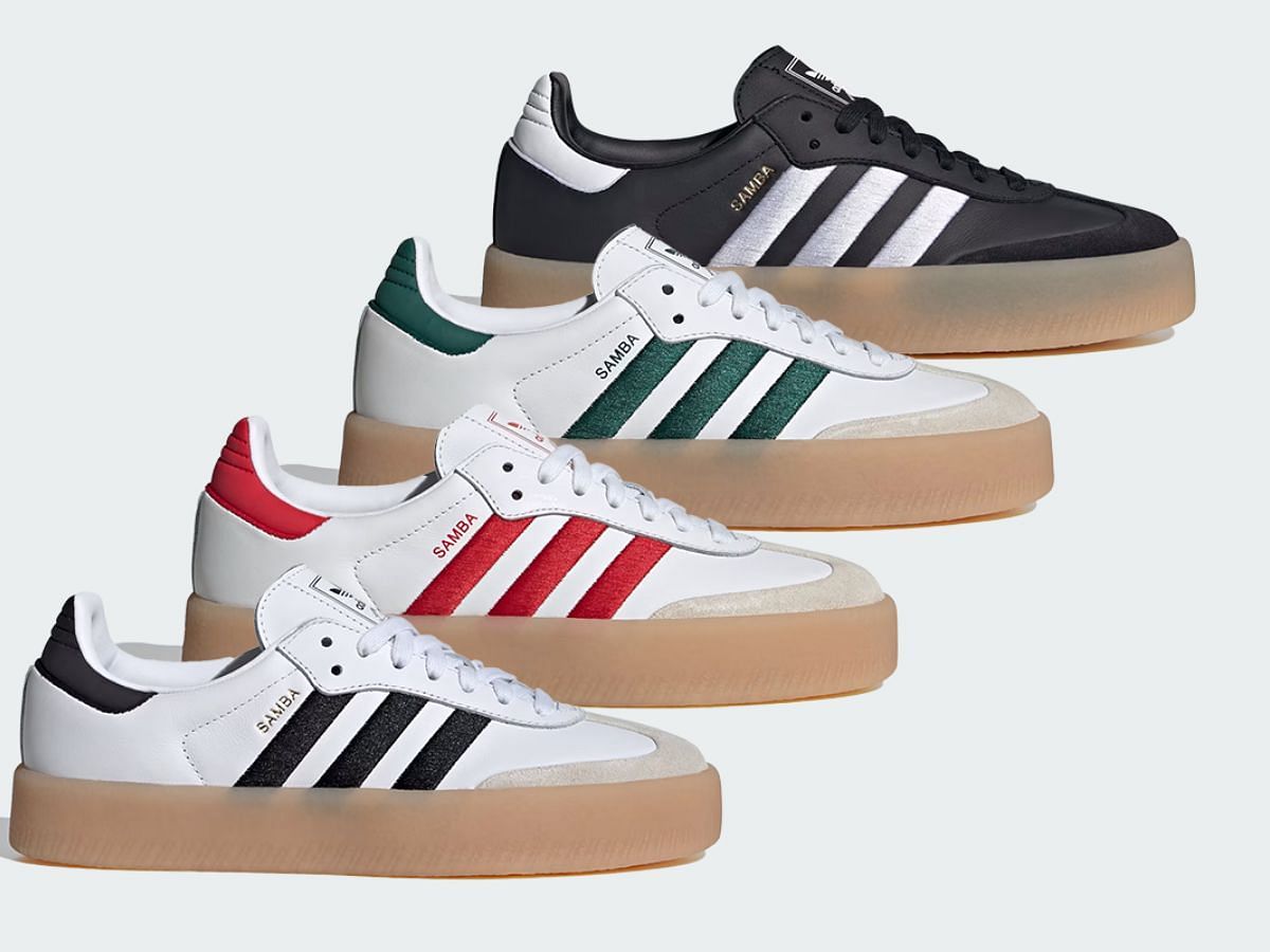 Adidas Sambae Sneaker pack (Image via Sneaker News)