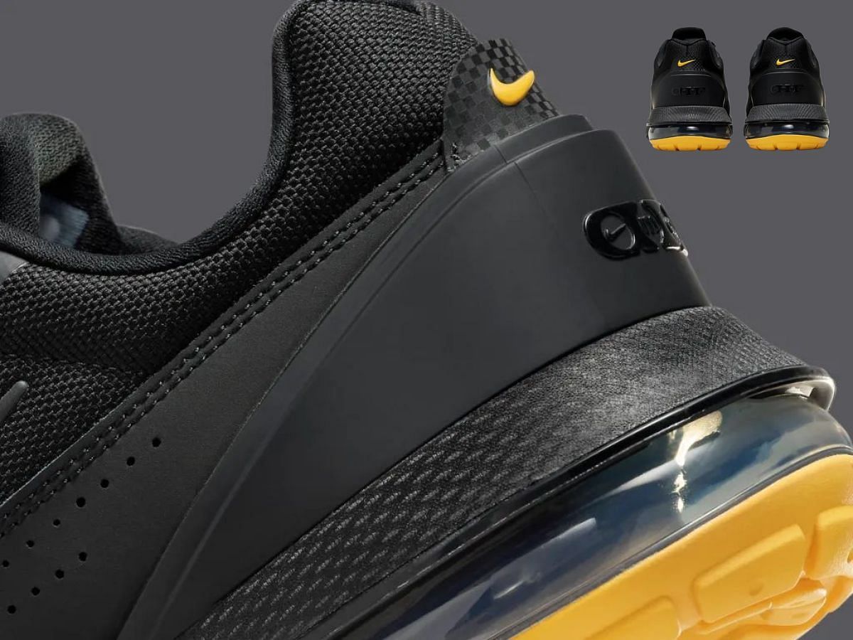 Here&#039;s a closer look at the heel counters of the shoe (Image via Nike)