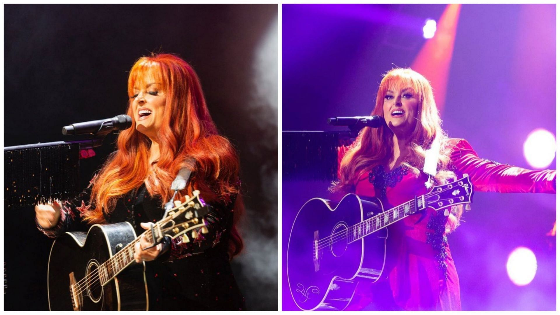 Two portraits of Wynonna Judd (Images via official Instagram @wynonnajudd)