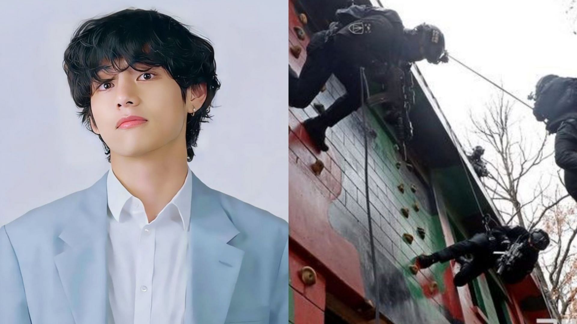 Featuring Kim Taehyung (Image via Bighit Entertainment and Taeguide/X)