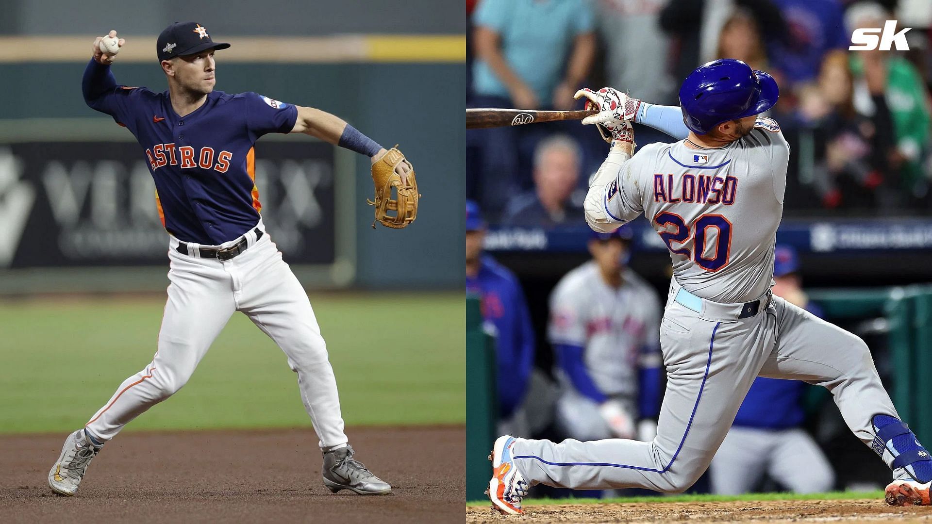Houston Astros Alex Bregman &amp; New York Mets Pete Alonso