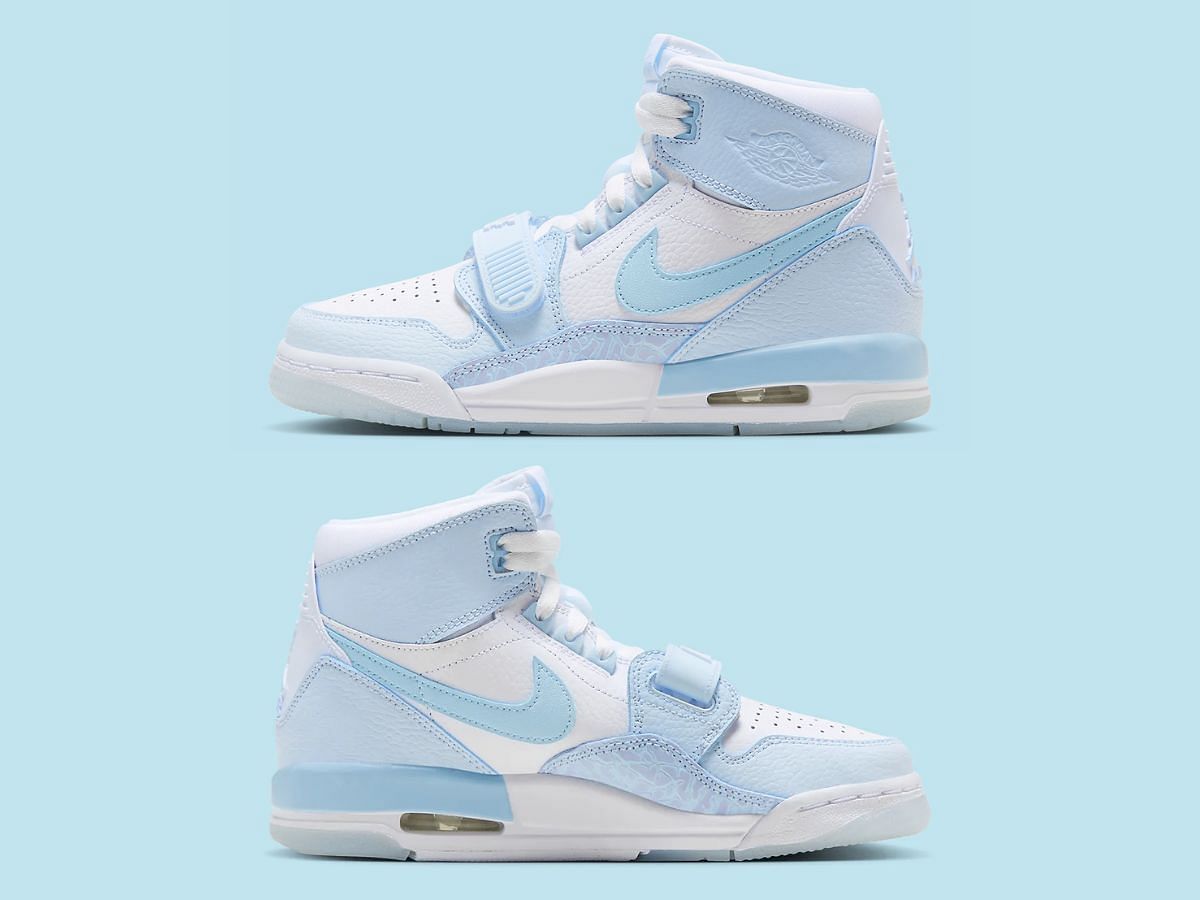 Jordan Legacy 312 &ldquo;Arctic Blue&rdquo; sneakers (Image via Sneaker News)