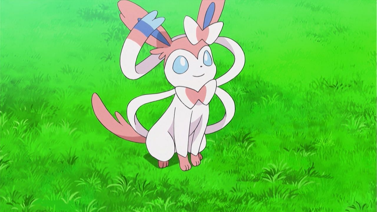 Sylveon as seen in the anime (Image via The Pokemon Company)