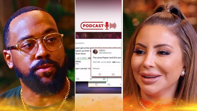 "What's the proper time you get engaged?" - Larsa Pippen leaves Marcus Jordan reconsidering choices with podcast topic suggestion