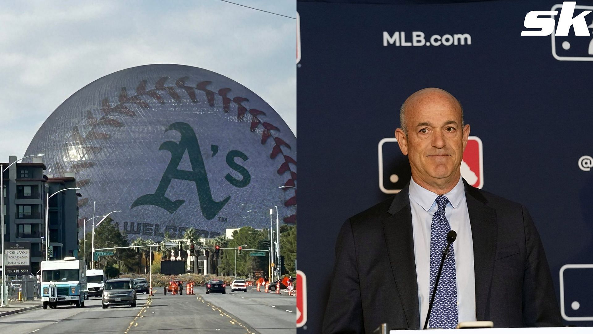 Fans troll the Las Vegas Sphere and the Athletics after arena displays welcome message Cover image (L) source: Mick Akers X account